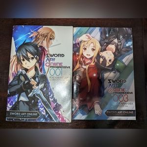 Sword art online progressive light novel 1 & 3.
